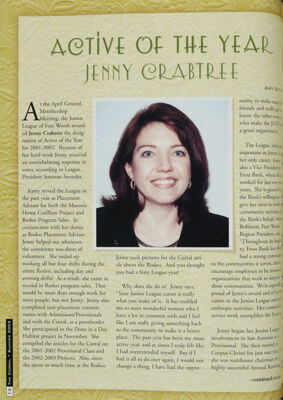 Active of the Year: Jenny Crabtree