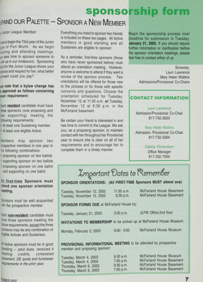 Sponsorship Form, November 2002