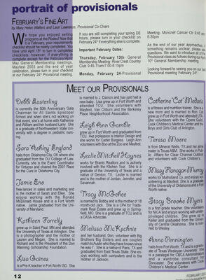Portrait of Provisionals, February 2003