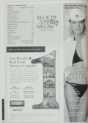 Index of Advertisers, Summer 2002