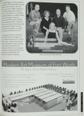 Modern Art Museum of Fort Worth Advertisement, Spring 2002