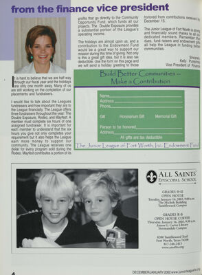 All Saints' Episcopal School Advertisement, December 2002