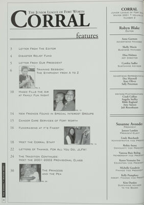 The Corral, Vol. 81, No. 2, Winter 2001 Title Page