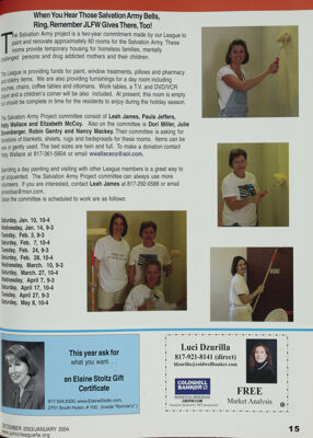 Elaine Stoltz Advertisement, December 2003-January 2004