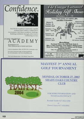 Mayfest 3rd Annual Golf Tournament, September 2003