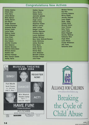 Alliance for Children Advertisement, April 2004