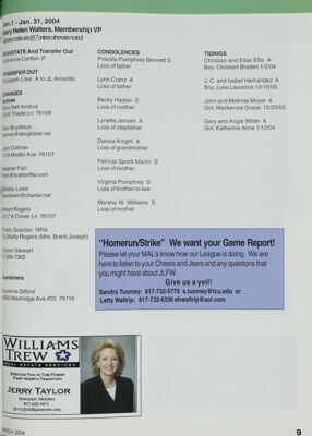 Membership Report, March 2004