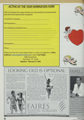 Active of the Year Nomination Form, February 2004