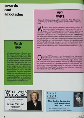 Elaine Stoltz Advertisement, April 2004
