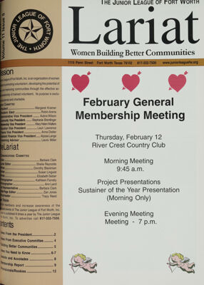 February General Membership Meeting, February 2004