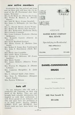 New Active Members, January 1962