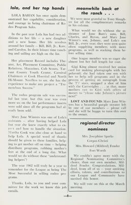 Regional Director Nominees, March 1962