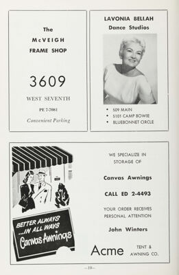 Acme Tent & Awning Co. Advertisement, November 1962