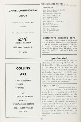 Garden Club, November 1962