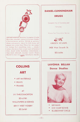 Menu Cook Book Advertisement 2, December 1962