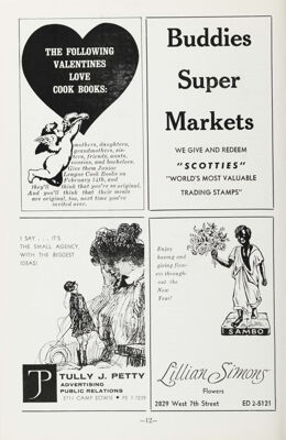 Junior League Cookbook Advertisement, February 1963