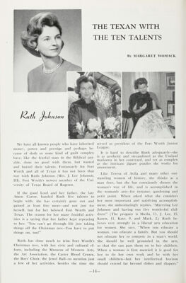 The Texan With the Ten Talents: Ruth Johnson