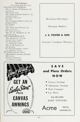 Acme Tent & Awning Co. Advertisement, April 1963