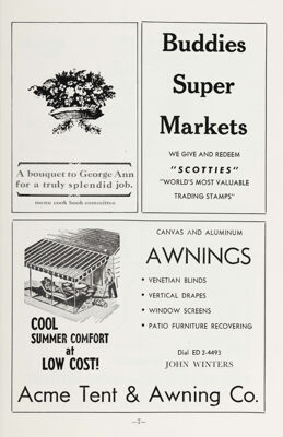 Acme Tent & Awning Co. Advertisement, May 1963
