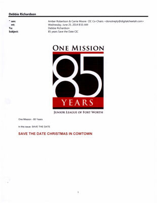 85 Years One Mission, June 25, 2014