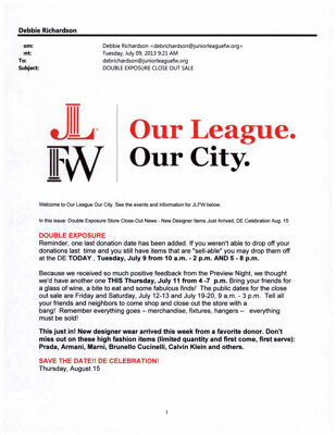 Our League Our City, July 9, 2013