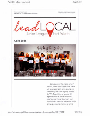 Lead Local, April 2016