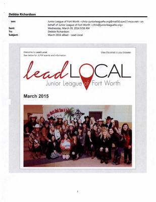 Lead Local, March 2016