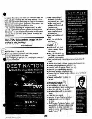 Determination, Knowing Yourself, Focus Magazine Clipping