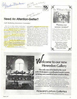 Need an Attention-Getter Magazine Clipping, March 1987
