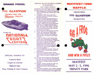 Mayfest 1996 Raffle Pamphlet, May 2-5, 1996