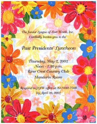 Past Presidents' Luncheon Invitation, May 2, 2002