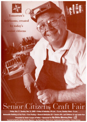 21st Annual Senior Citizens Craft Fair Brochure, November 3-5, 1996