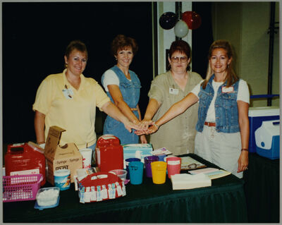 Steele, Richardson, Boling, and Jones at the 1996 Immunization Collaboration Photograph