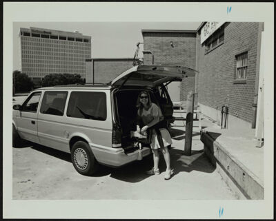 Virginia Durham Loading a Van Photograph