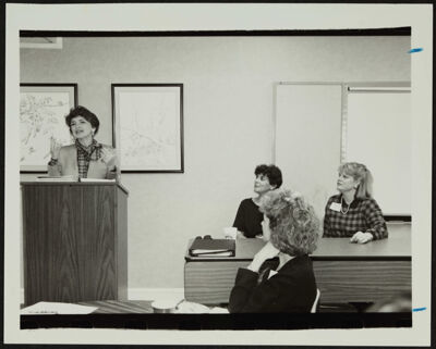 Mary Stewart Ramsey Speaking to Provisional Members Photograph
