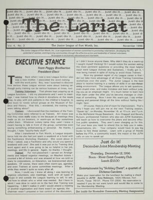 The Lariat, Vol. 4, No. 3, November 1996
