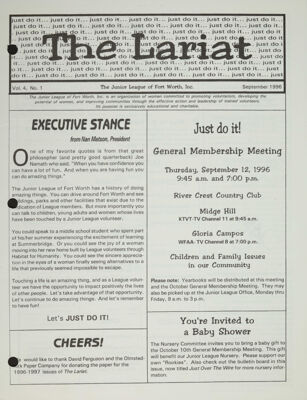 The Lariat, Vol. 4, No. 1, September 1996