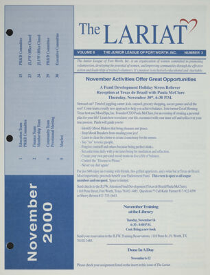 The Lariat, Vol. 8, No. 3, November 2000