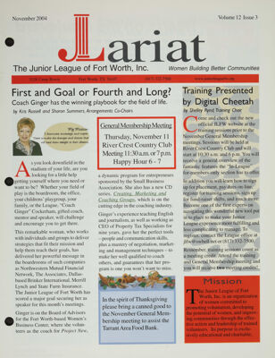 The Lariat, Vol. 12, No. 3, November 2004