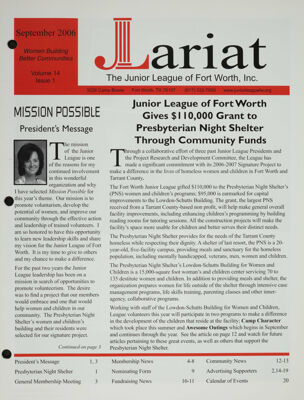 The Lariat, Vol. 14, No. 1, September 2006