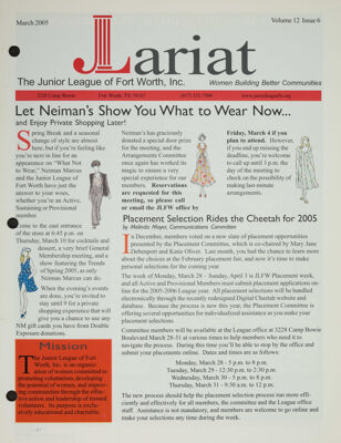 The Lariat, Vol. 12, No. 6, March 2005