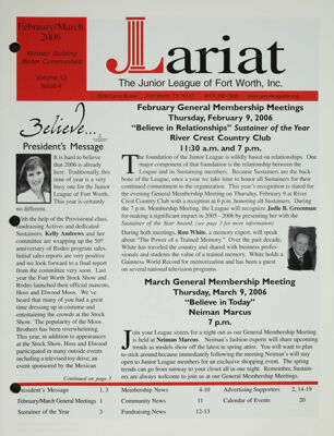 The Lariat, Vol. 13, No. 4, February-March 2006