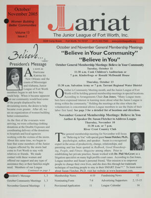 The Lariat, Vol. 13, No. 2, October-November 2005