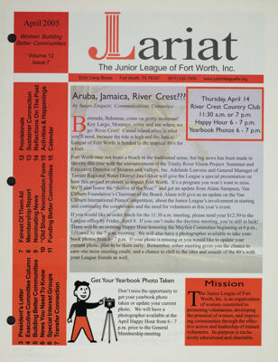 The Lariat, Vol. 12, No. 7, April 2005