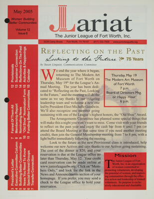 The Lariat, Vol. 12, No. 8, May 2005