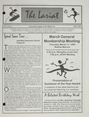 The Lariat, Vol. 6, No. 6, March 1999