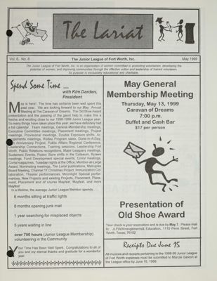 The Lariat, Vol. 6, No. 8, May 1999