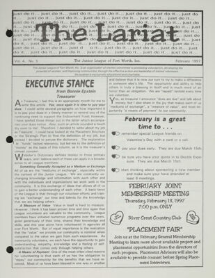 The Lariat, Vol. 4, No. 5, February 1997