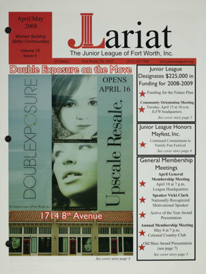 The Lariat, Vol. 15, No. 5, April-May 2008