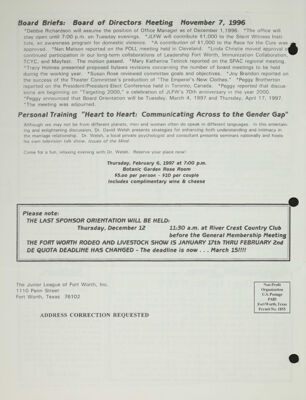 Board Briefs, December 1996-January 1997